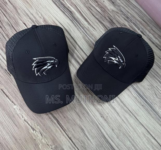 Black Cotton Breatheable Mesh Caps  - thumbnail 5