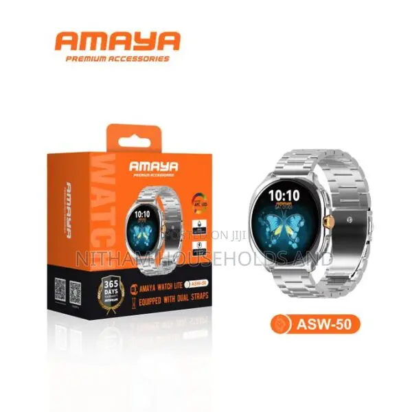 Amaya Smart Watch Lite Asw-50 Amoled Metallic Smart Watch