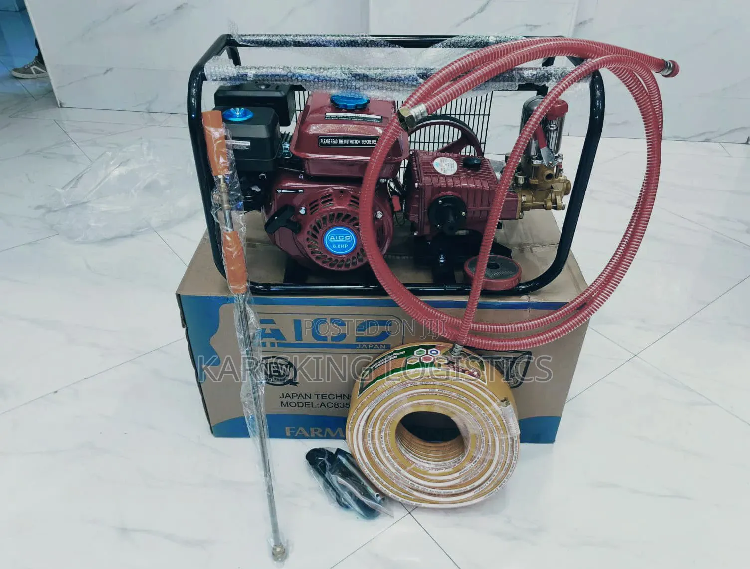 Aico 8hp Trolley Sprayer Wheeled