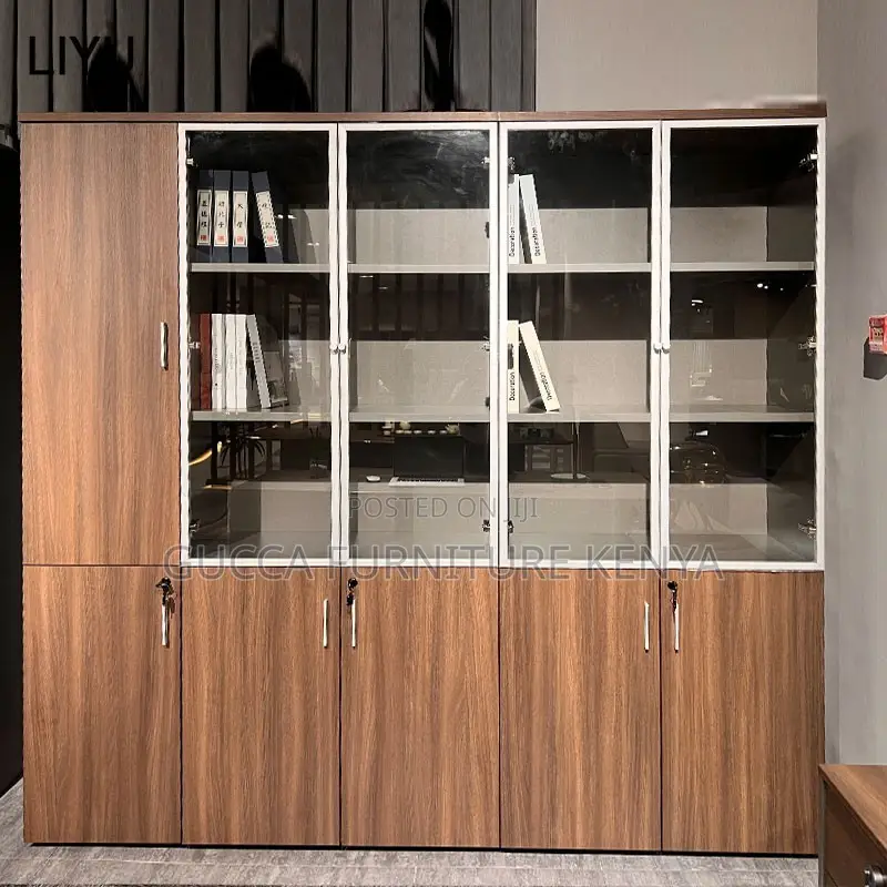 Wooden Executive File Cabinet.