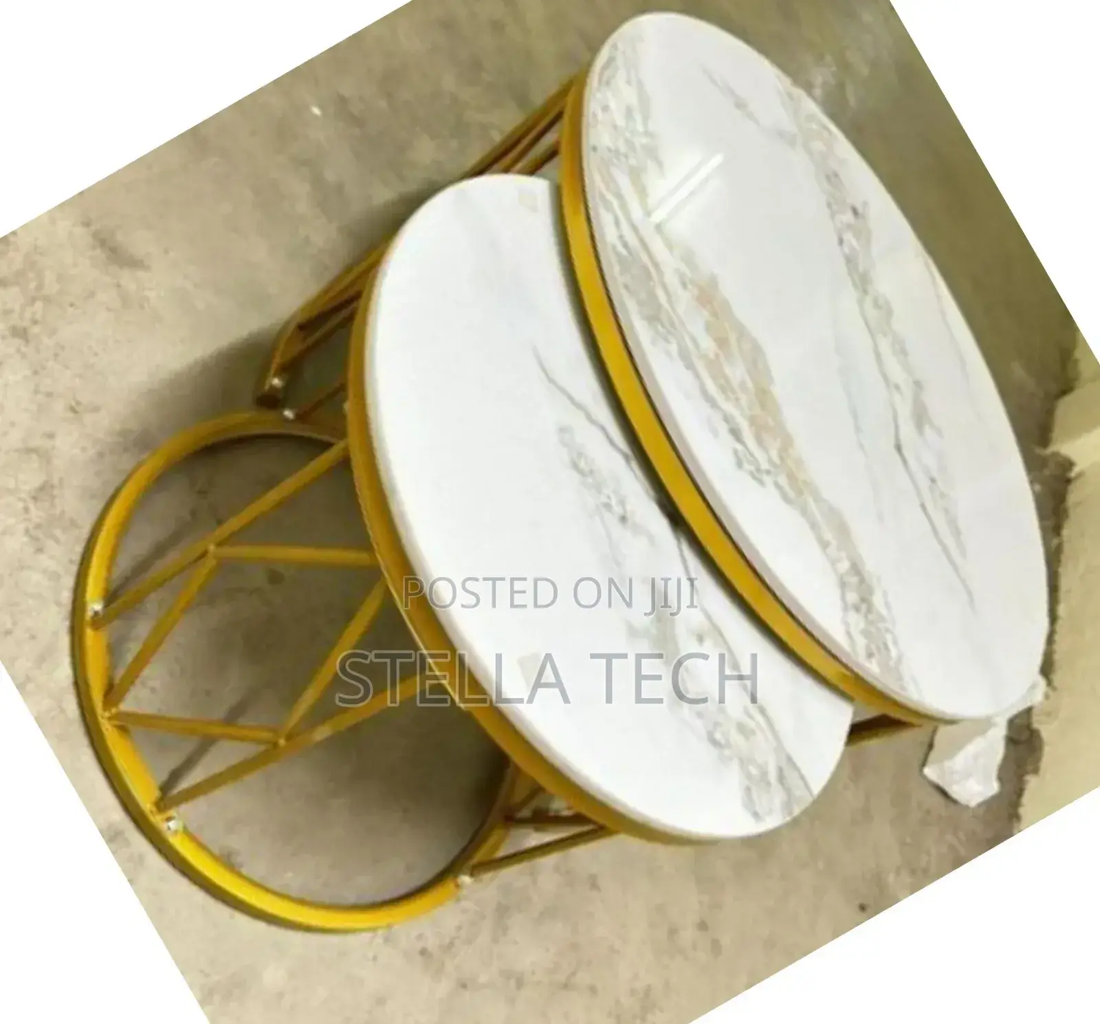 Luxury 2 in 1 Pure Marble Nesting Tables