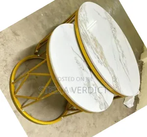 Luxury 2 in 1 Pure Marble Nesting Tables