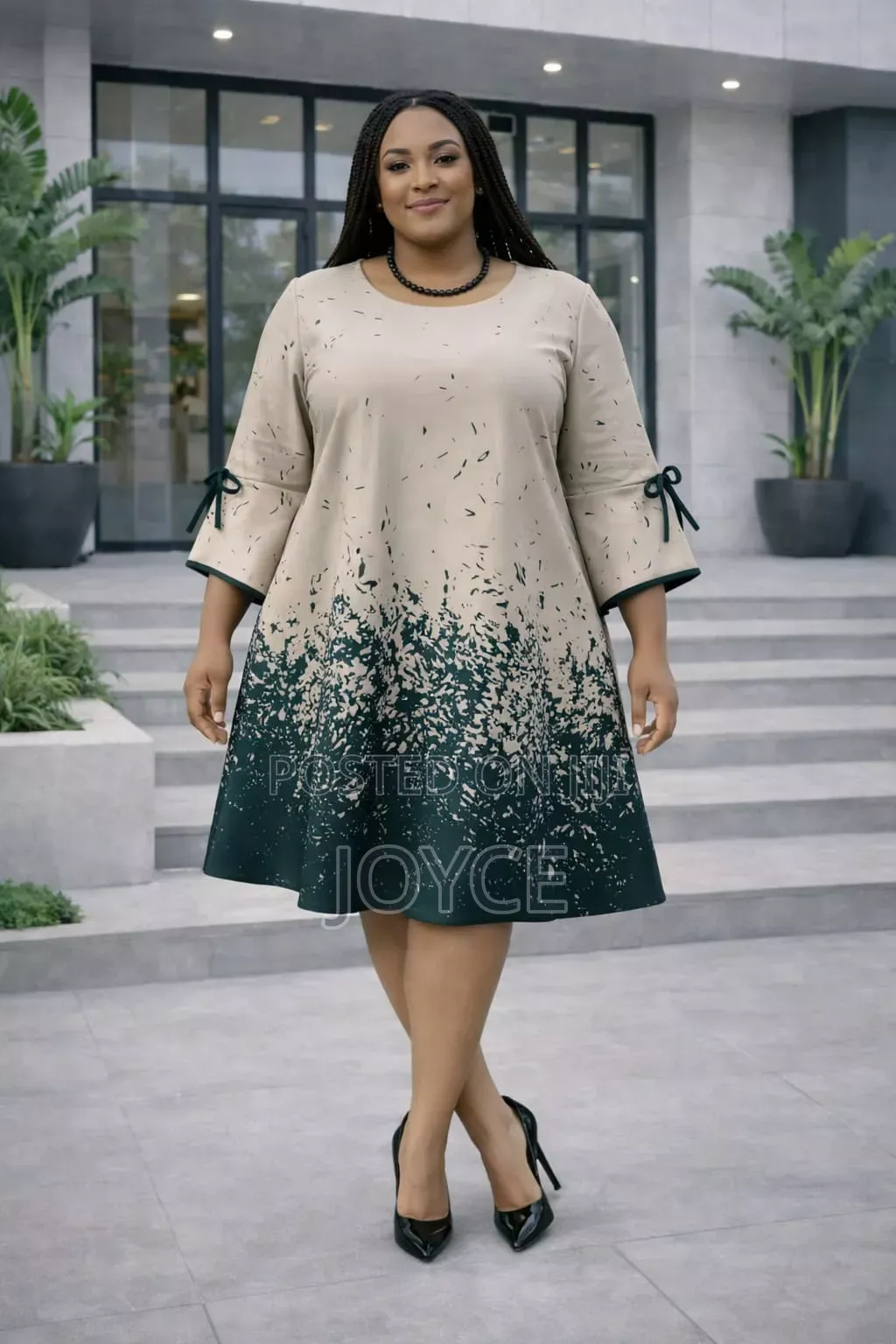 A-Line Dress With Flair Hands
