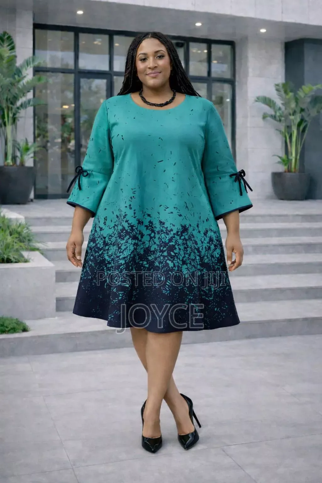 A-Line Dress With Flair Hands