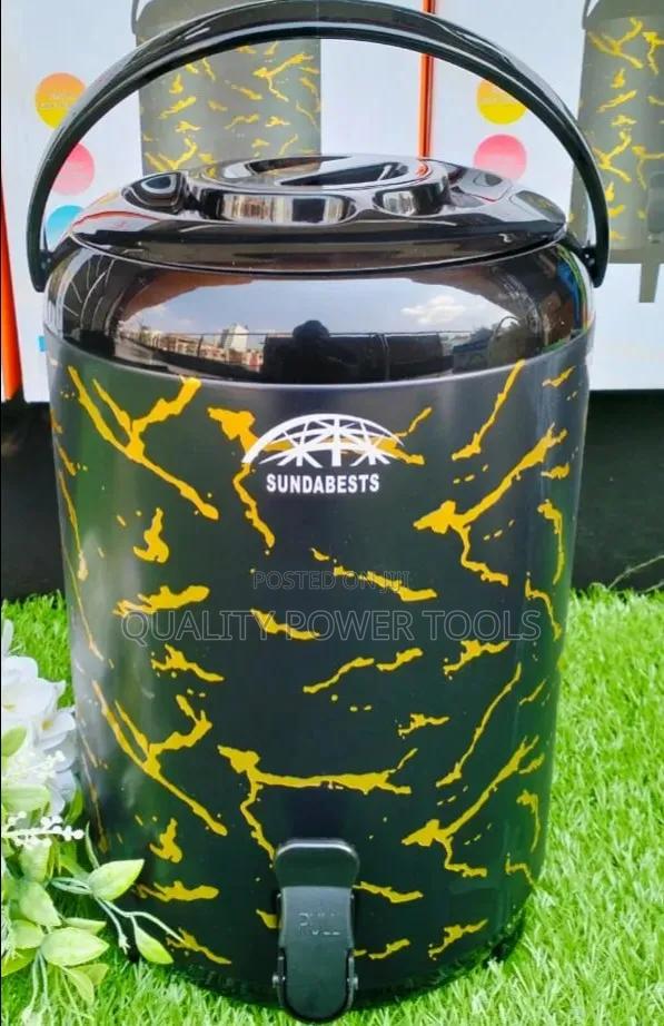 Sundabest 9.5l Black Insulated Hot Cold Beverage Urn