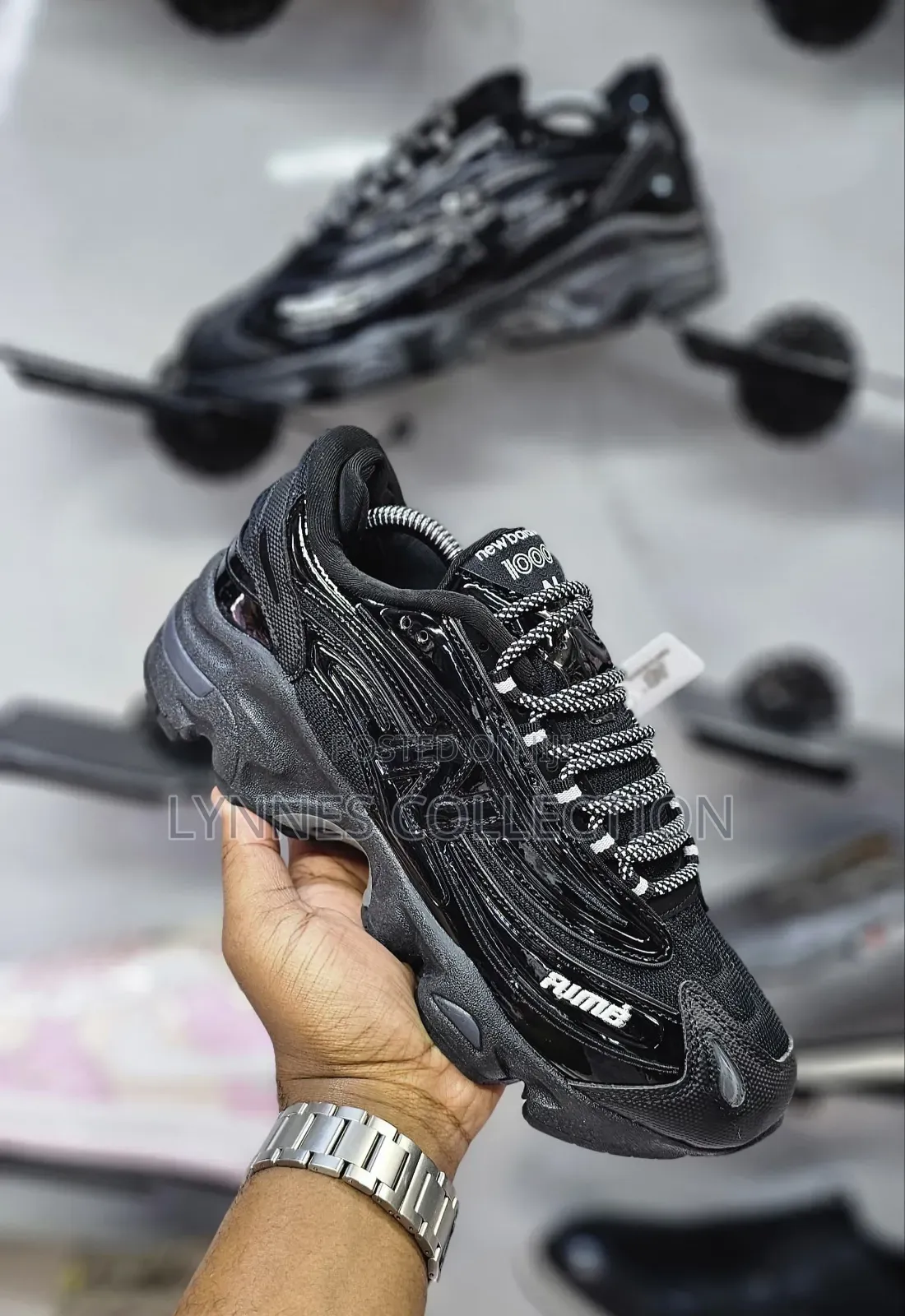 All Black New Balance 1000