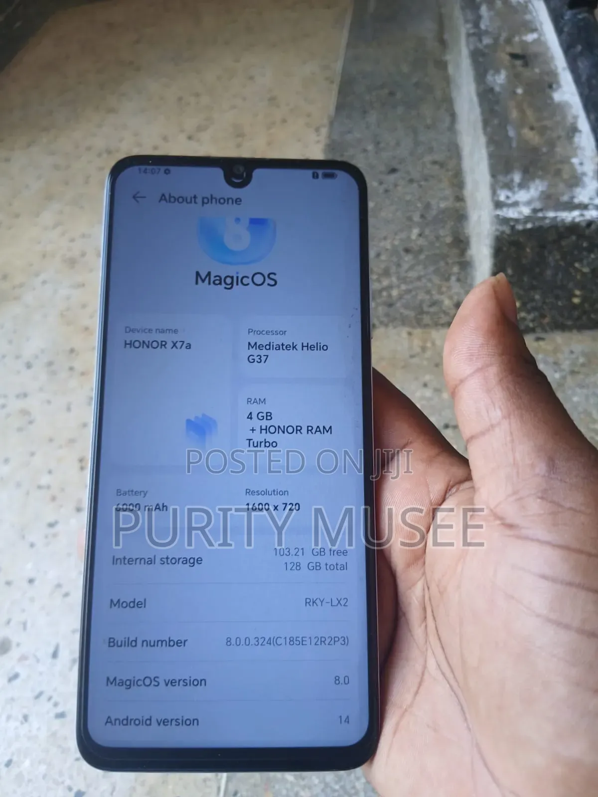 Honor X7a 128 GB Purple