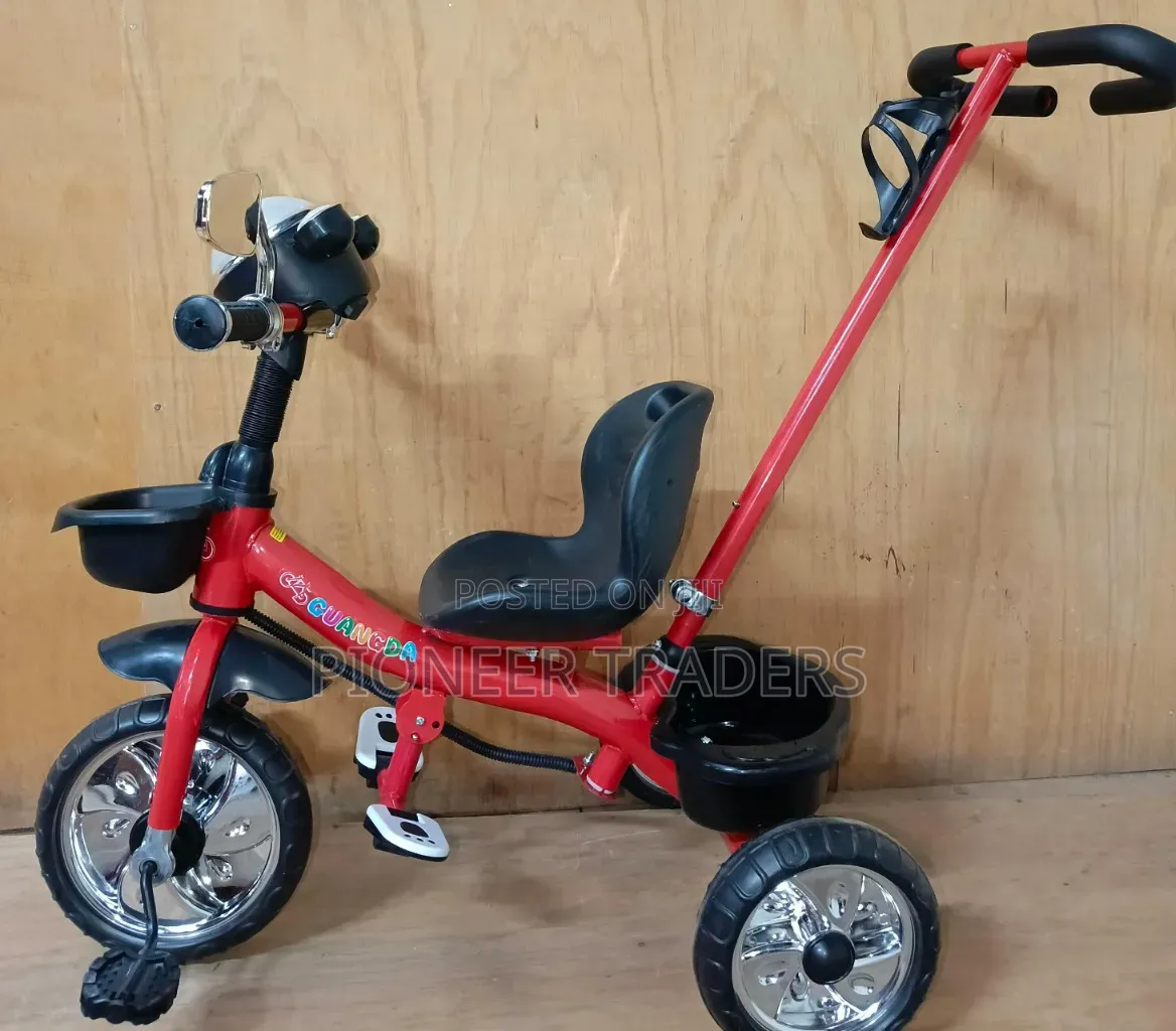 Pushable Tricycle With Handle