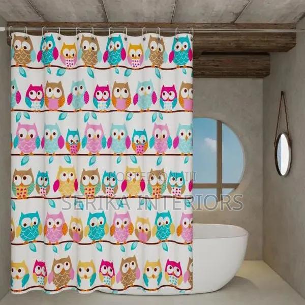 Pink Colour Shower Curtains Shower Curtains Environmental Friendly