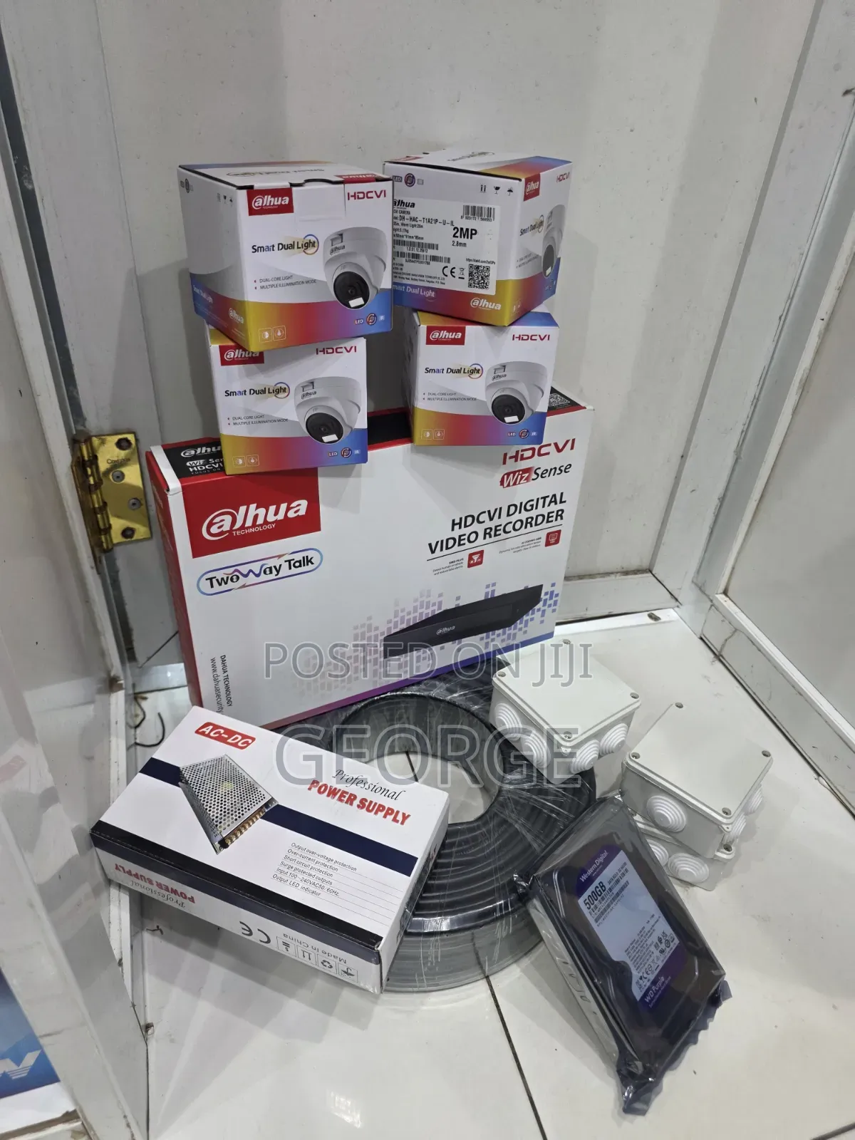 Dahua 4 Camera CCTV System With Smart Hybrid Night Vision