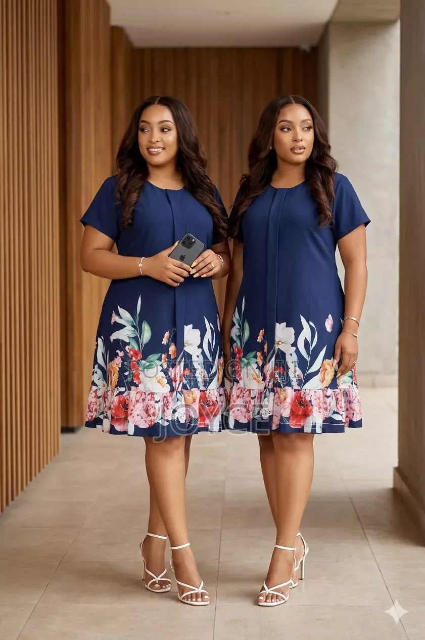Flowered Shift Dress