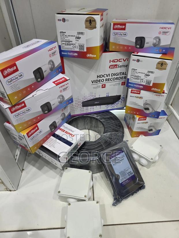 Dahua Full Hd 4 Camera CCTV Package With 100m Rg59 Cable - thumbnail 2