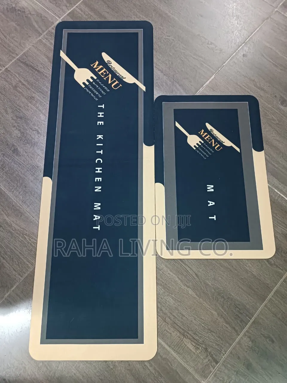 2-Piece Kitchen Mats Set – Large Medium Sizes