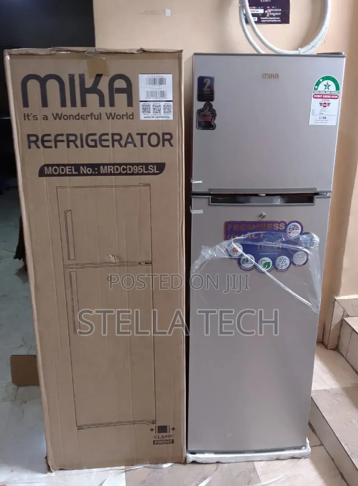 Mika 168 Litres Double Door Refrigerator