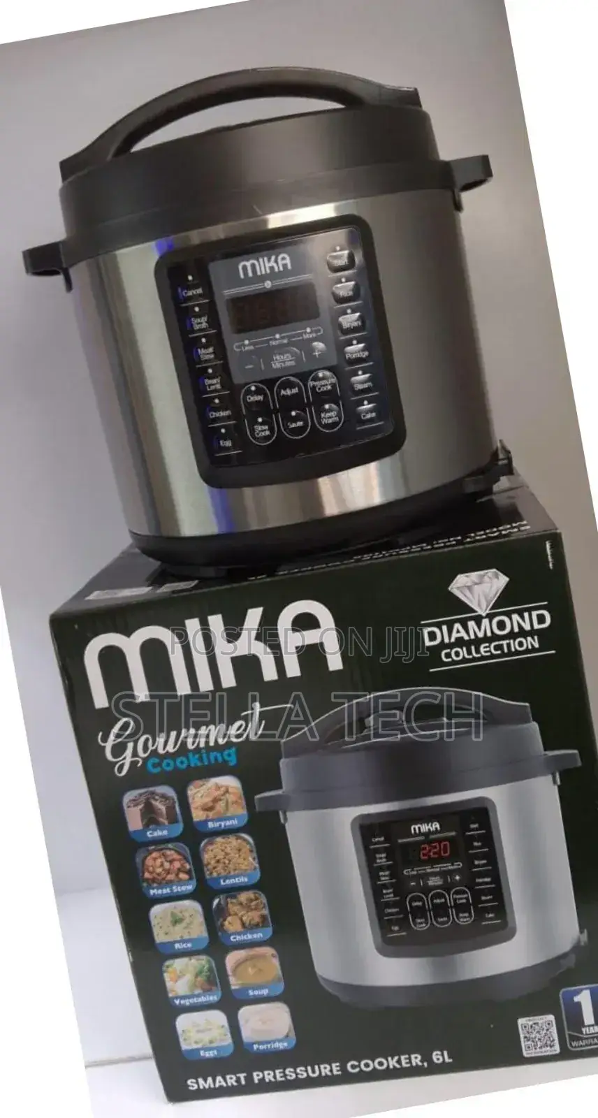 6 Litres Mika Smart Pressure Cooker