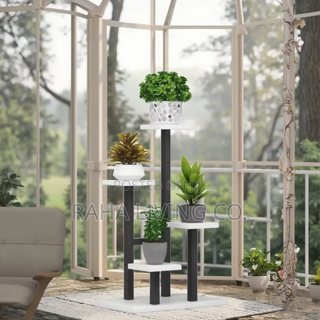 Multi Layer Wooden Floral Plant Display Rack | Indoor Outdoor