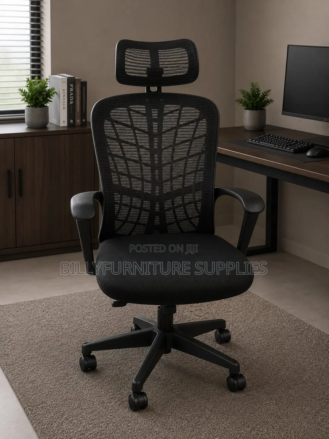 High Back Mesh Office Chair Nairobi – Adjustable Ergonomic Seating