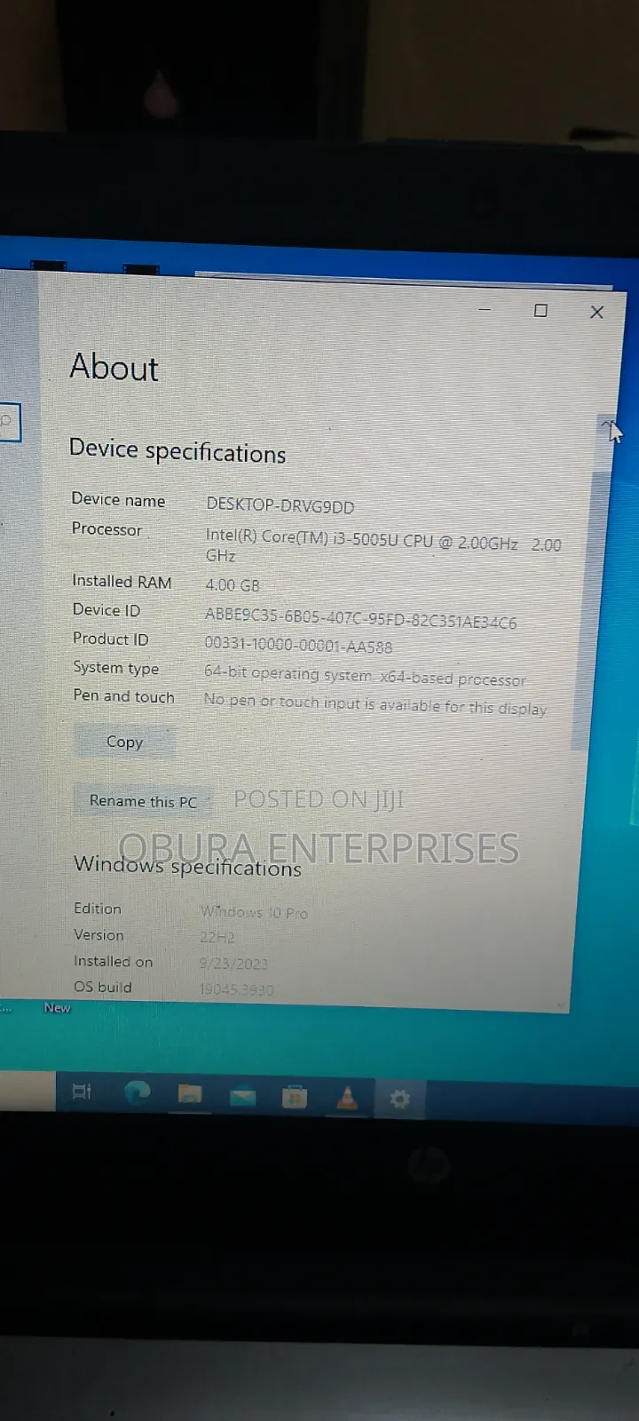 Laptop HP 248 G1 4GB Intel Core i5 SSD 500GB
