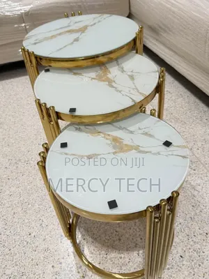 3-in-1 Executive Pure Marble Table