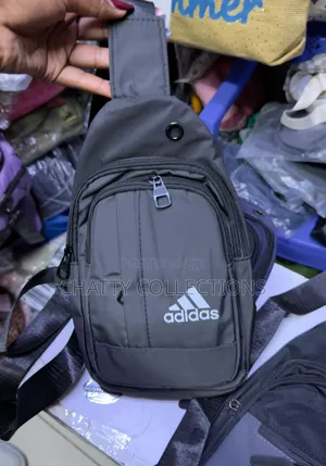 Gray Adidas Unisex Shoulder Crossbody Sling Chest Bags