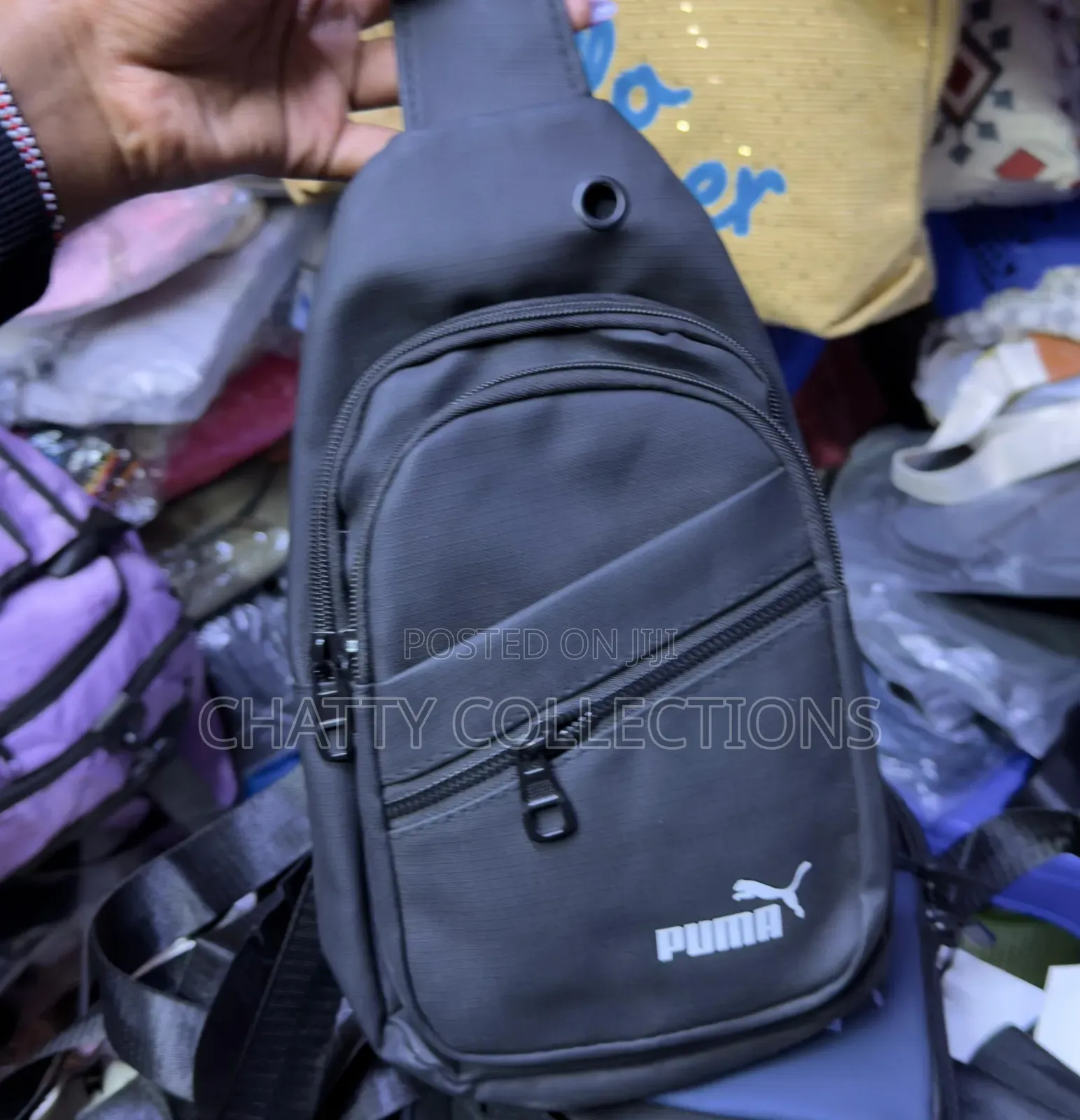 Gray Puma Unisex Shoulder Crossbody Sling Chest Bags