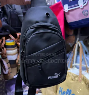 Black Puma Unisex Shoulder Crossbody Sling Chest Bags