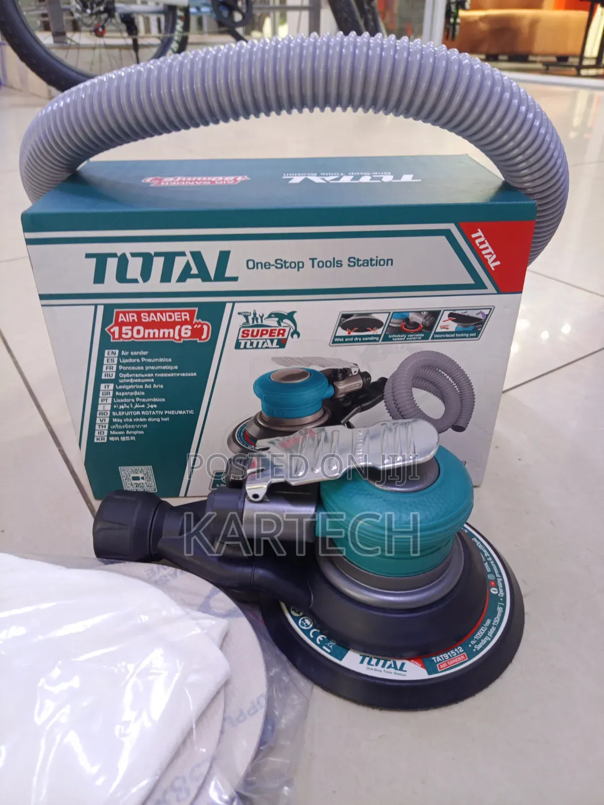 Total Professional Air Orbital Sander 150mm