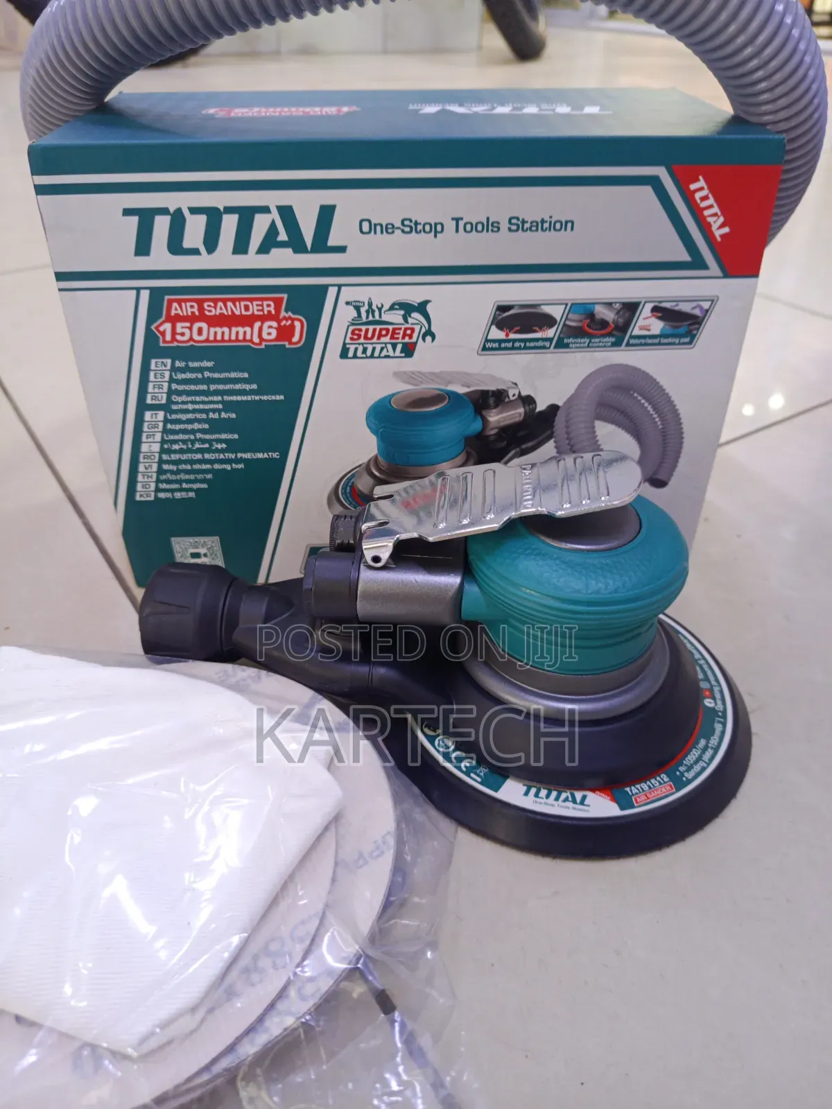 Total 150mm (6") Pneumatic Orbital Air Sander