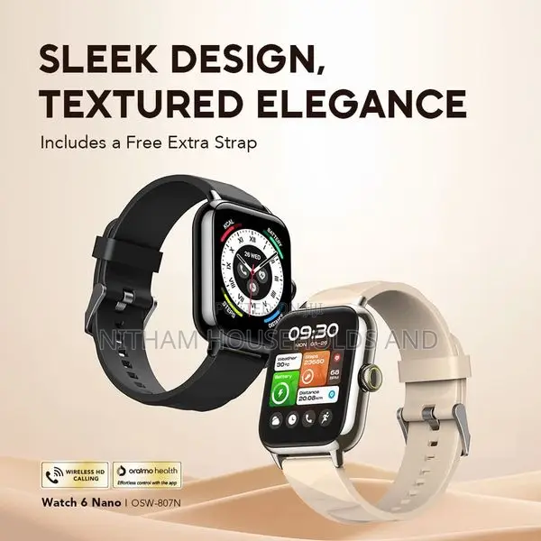 Oraimo Watch 6 Nano Osw-80 7n TFT Full Touch Smart Watch
