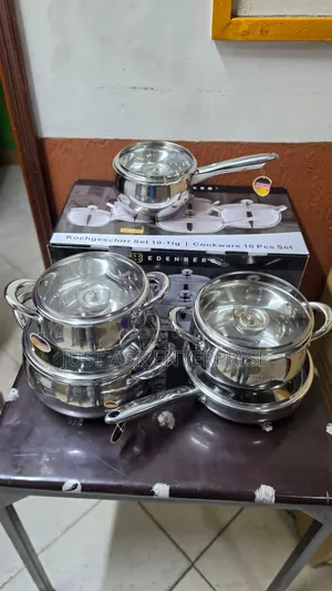 Eb-2421 10 Pieces - Edenburg Stainless Steel Cookware Set
