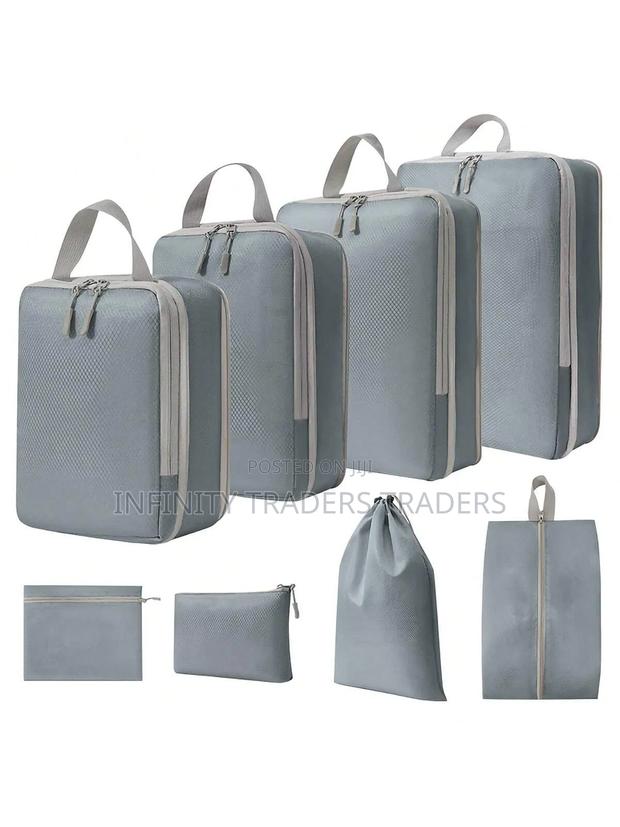 Set/8 PCS Compressible Packing Travel Storage Bag - thumbnail 2