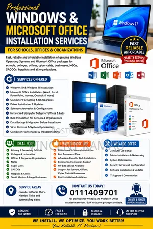 Professional It Services: Bulk Windows 11 & Ms Office Installation