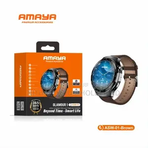 Amaya Asw-01 Glamour 1 Leather Smart Watch