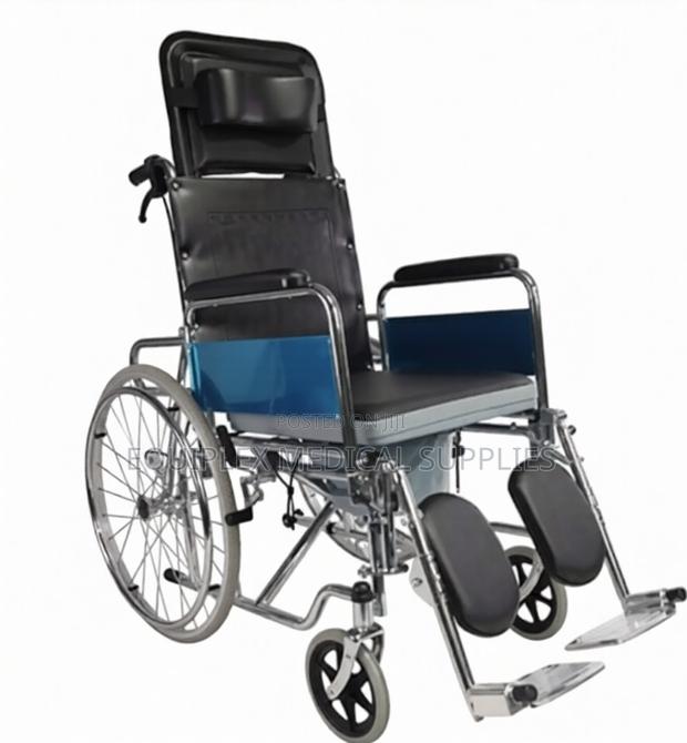 Recliner Wheelchair With Commode (Commode Wheelchair)