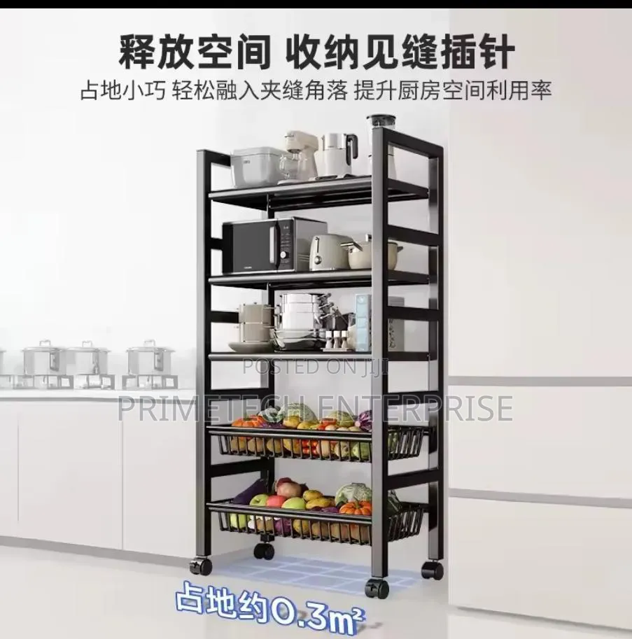 5 Layer Heavy Duty Vegetables Basket Rack