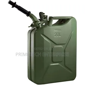 20l Heavy Duty Metallic Fuel Backup Jerican, Comes With Pouring Spout