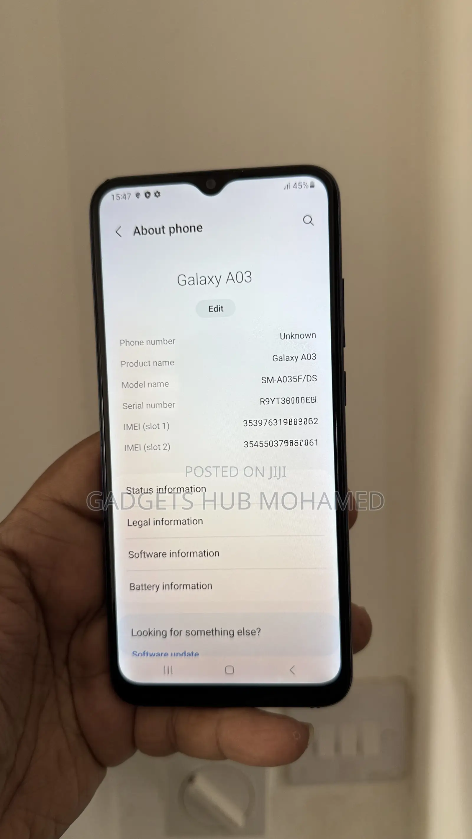 Samsung Galaxy A03 32 GB Blue