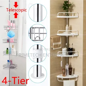 Adjustable Bathroom Corner Shelf Organiser