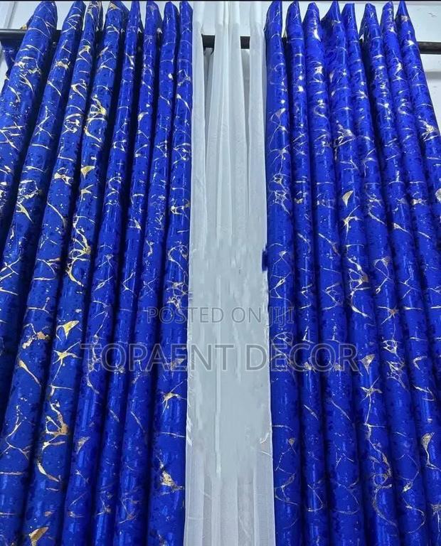 Blue Velvet Elegance in Every Fold Window and Door Curtains