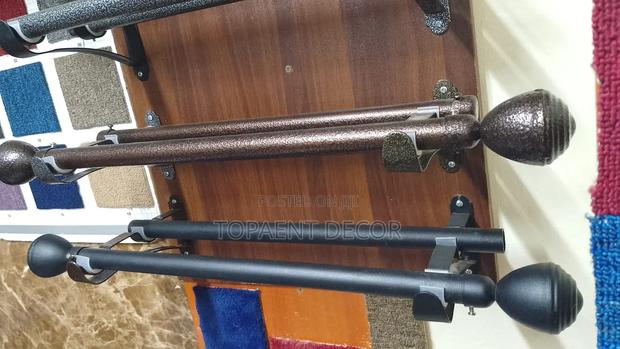 Brown and Black, Heavy Duty ,Of Curtains and Sheers Curtain Rods