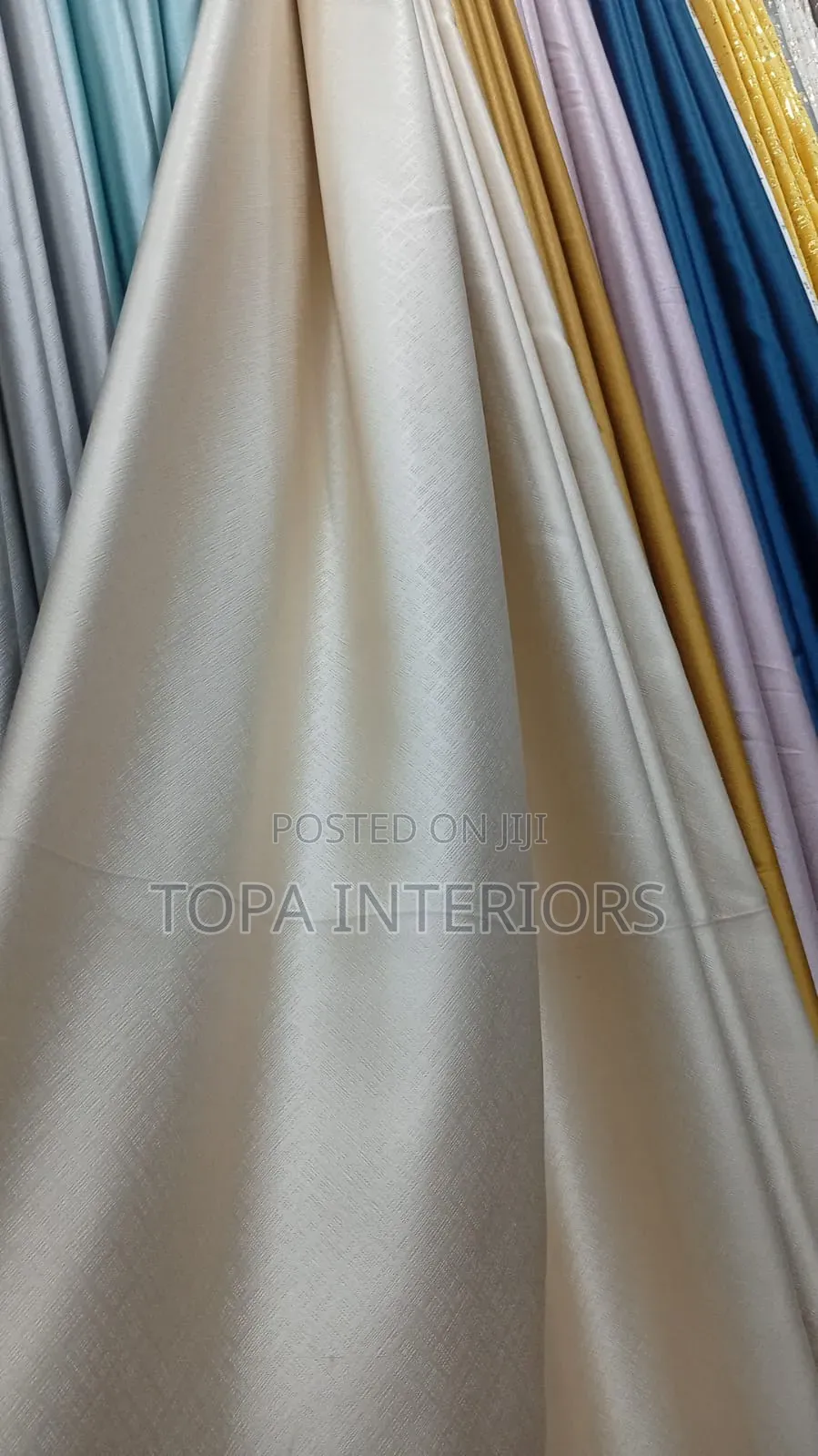 Opaque Gold Drapery Blackout Curtains for Bedroom Privacy