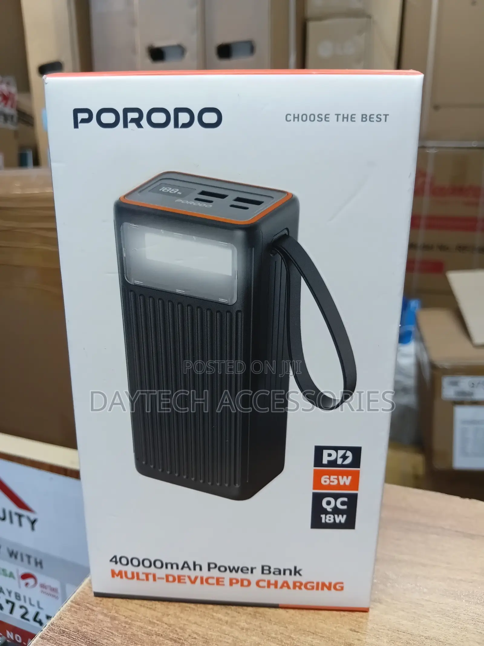 Porodo 40000mah Pd 65w Multi-Device Power Bank | Pdpbfch078bk