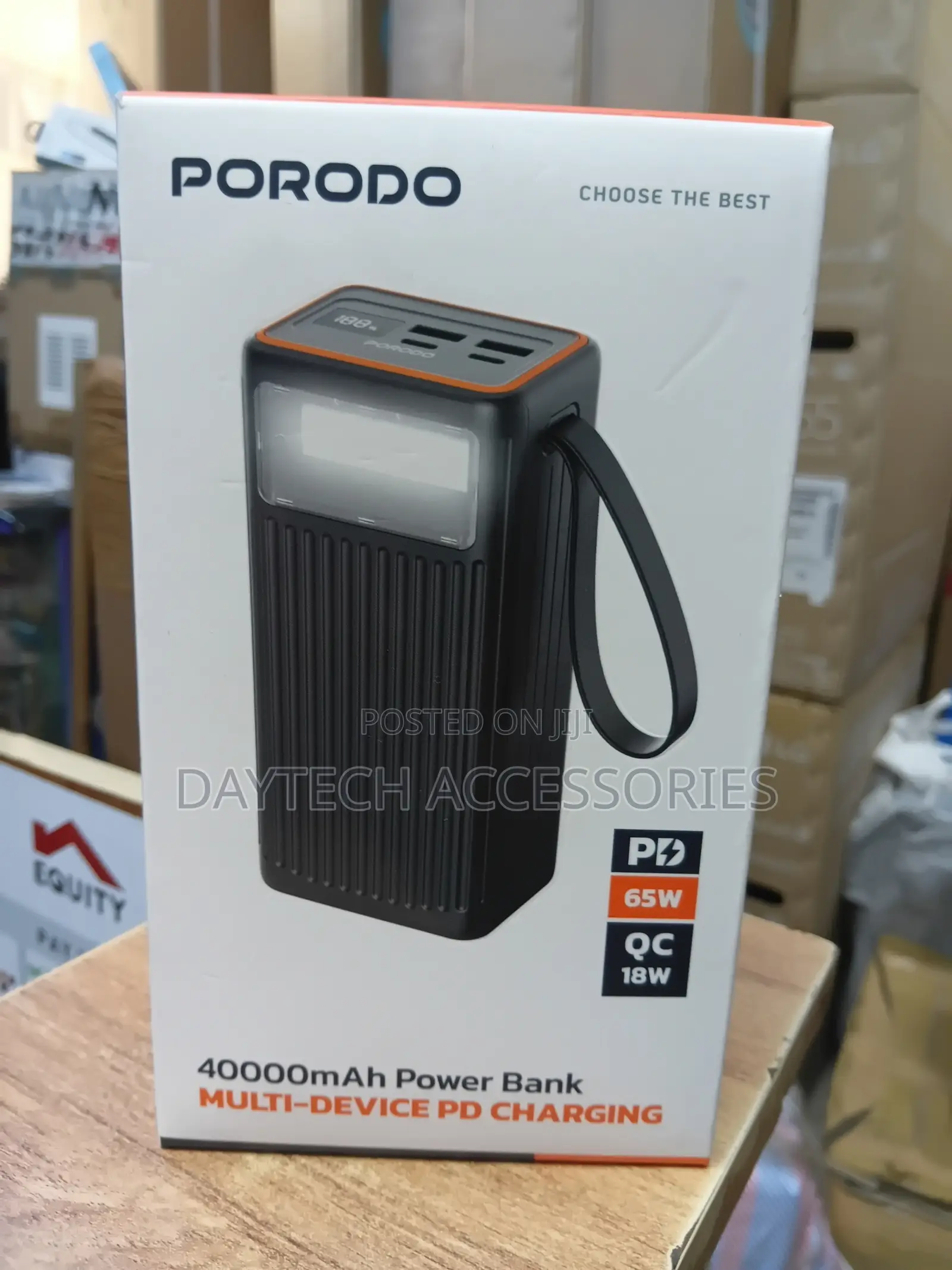 Porodo 40000mah Pd 65w Multi-Device Power Bank With 18w Qc