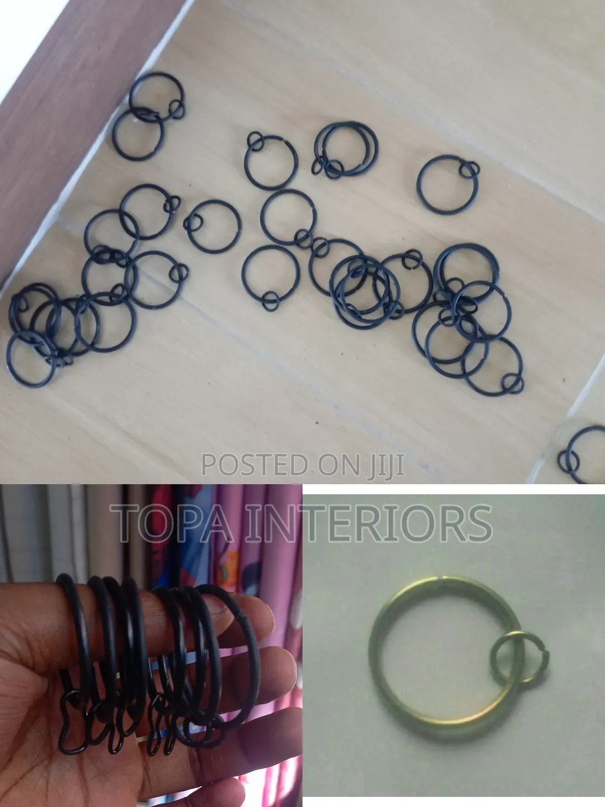 Circular Metallic Curtain Rings
