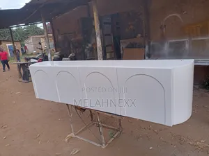 All White Floating Tv Stand