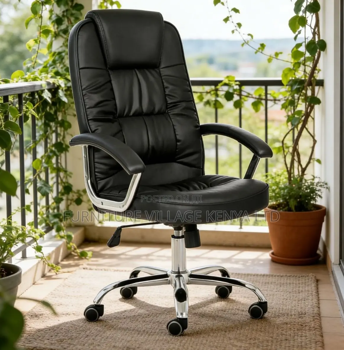 Executive Pu Leather Seat With Padded Armrest