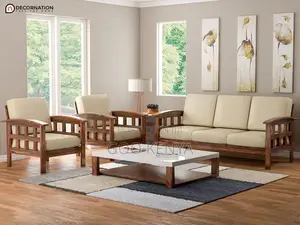 Home Sofa; Durable Solid Wood Seven Seater Sectional Sofa