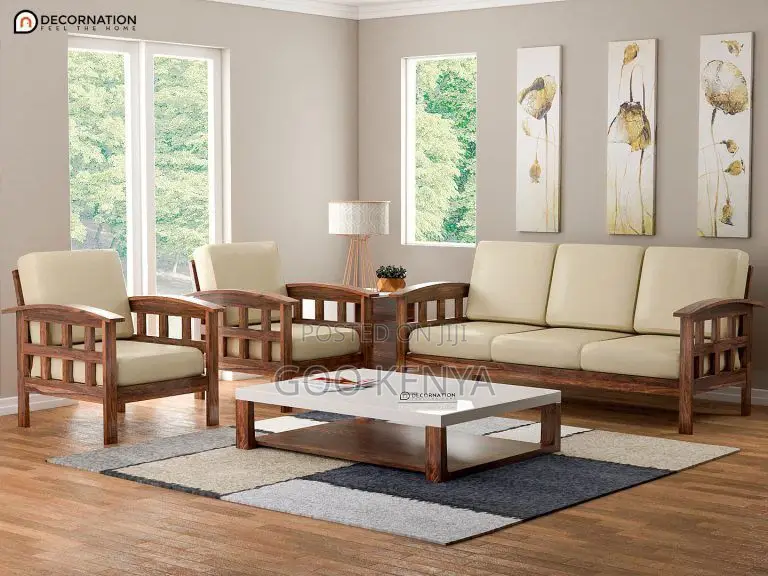 Home Sofa; Durable Solid Wood Seven Seater Sectional Sofa