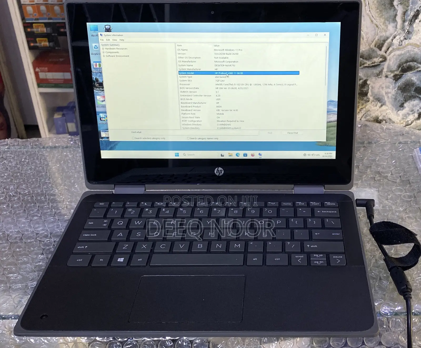 Laptop HP ProBook 11 X360 8GB Intel Core i5 SSD 256GB
