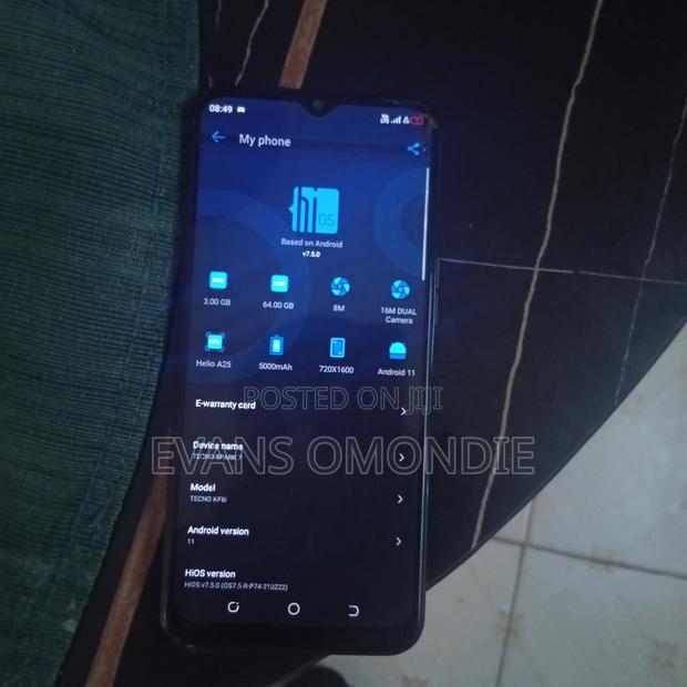 Tecno Spark 7 64 GB Blue - thumbnail 2